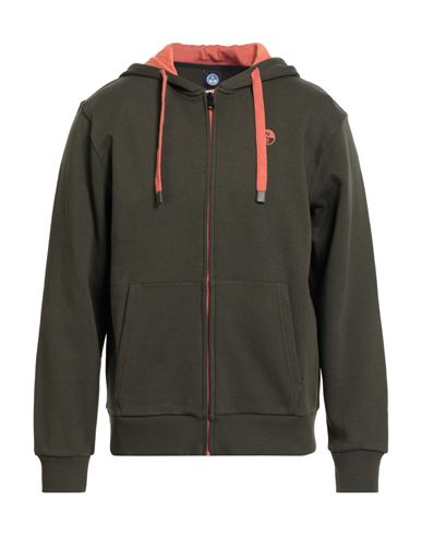 North Sails Man Sweatshirt Military green Size M Cotton