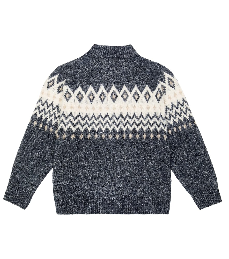 Fair Isle intarsia cardigan
