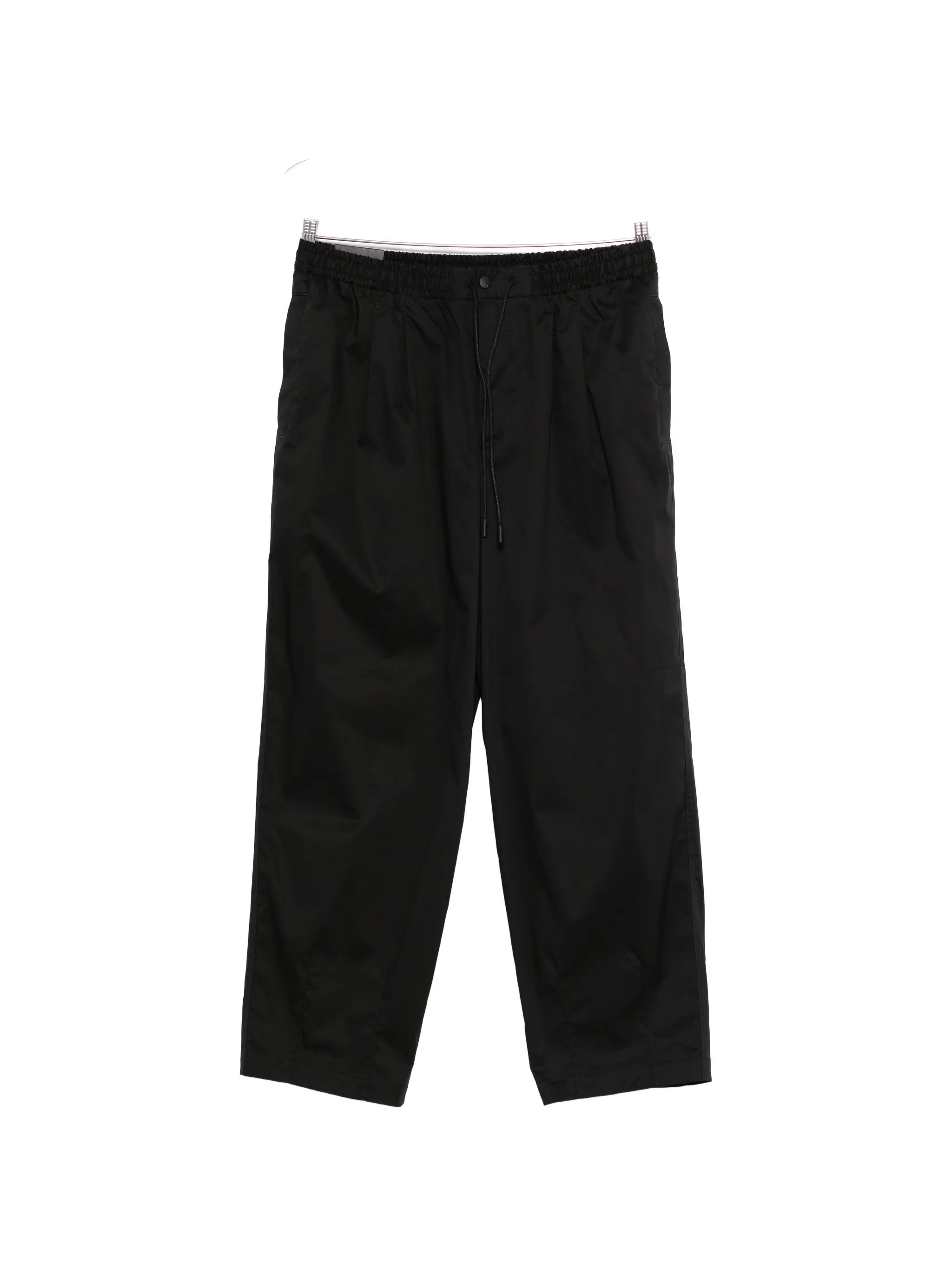 Cotton and Nylon Drawstring Waist Trousers with Pockets