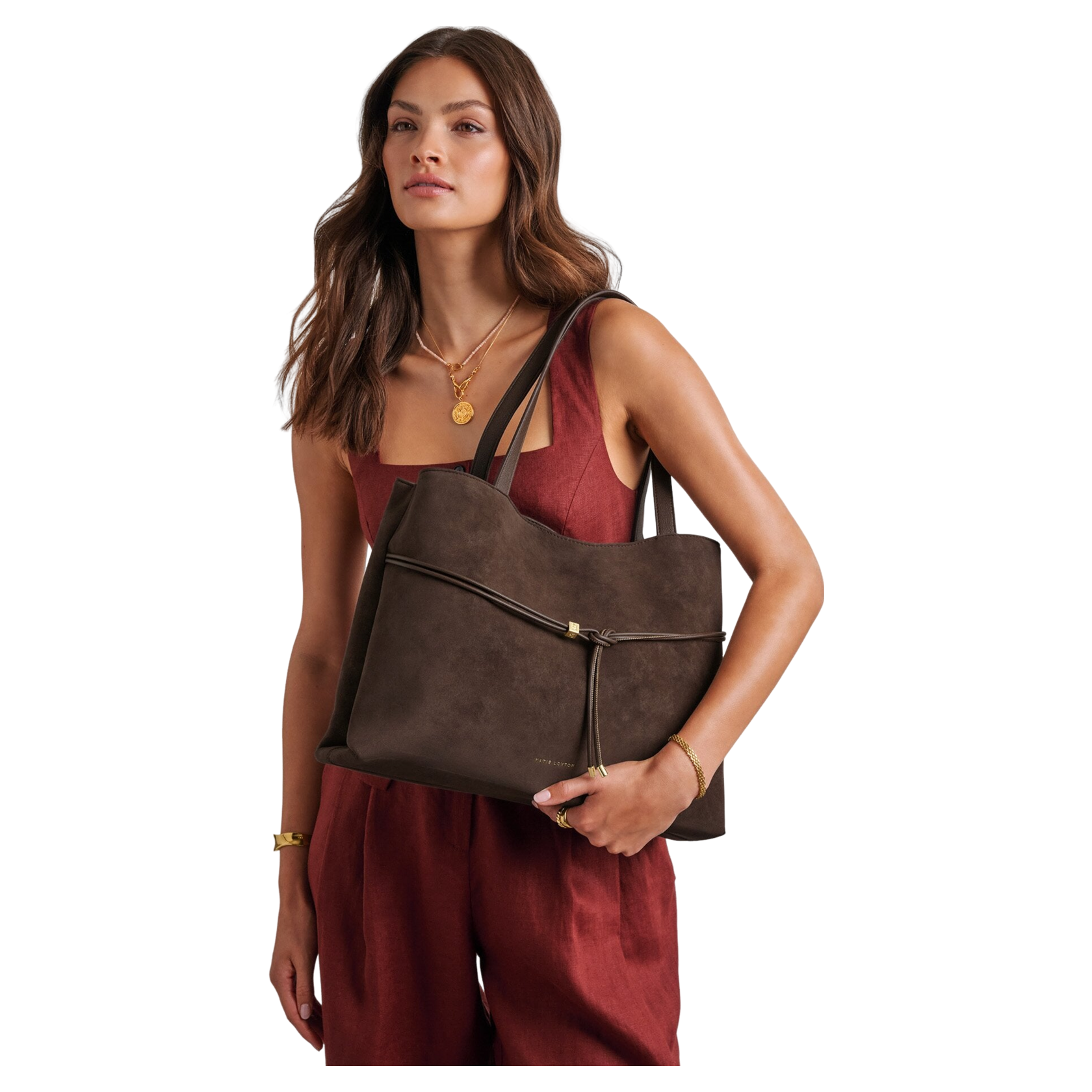 Katie Loxton Lori Suedette Tote Bag