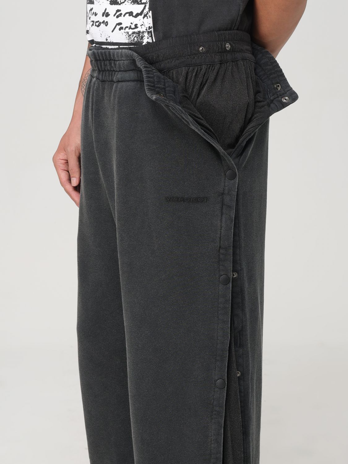 Layered track pants - Black