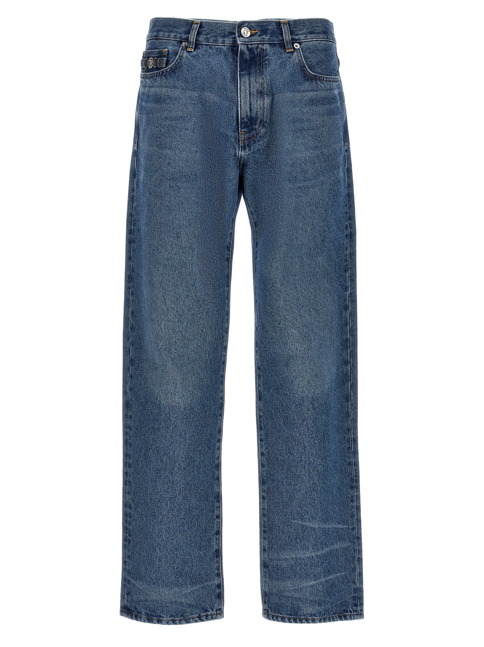 -Regular Jeans Blu-Uomo