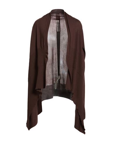 Woman Cardigan Chocolate brown Size L Cashmere