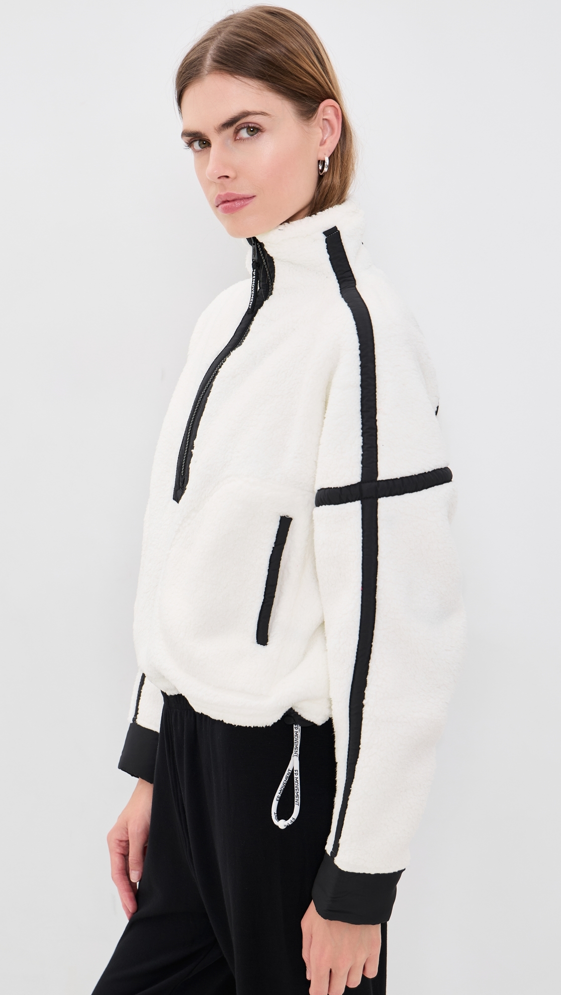 Mountain High Half-Zip Fleece White Combo