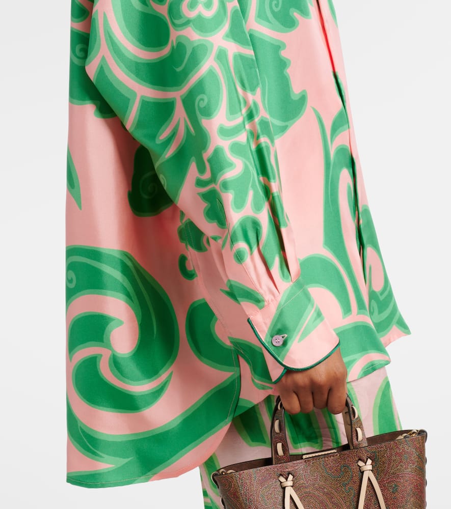 Etro Printed silk blouse