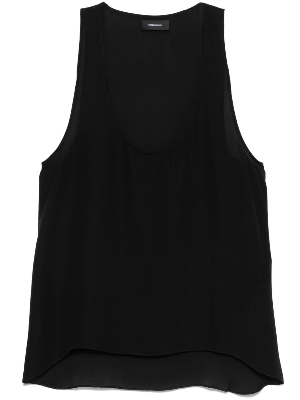 Silk tank top - Black