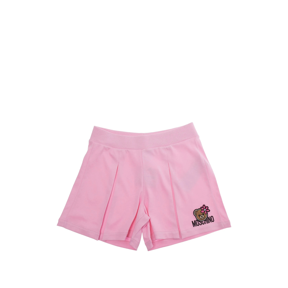 Embroidery Pleated Shorts