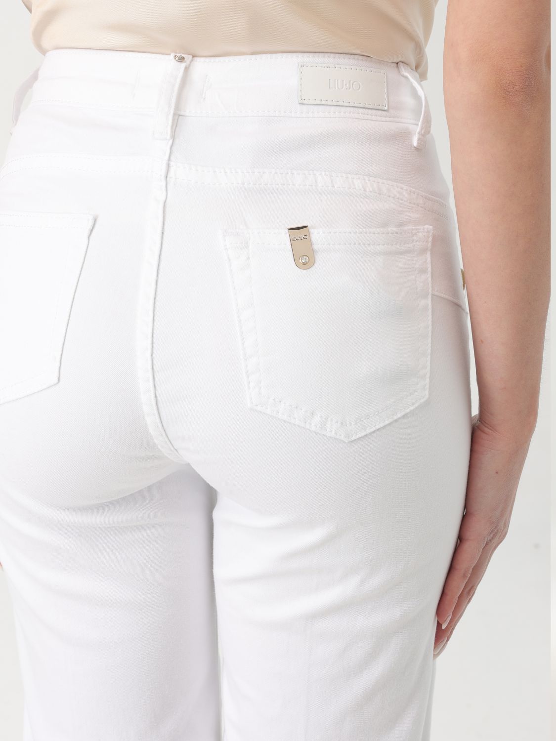 Pants LIU JO Woman color White