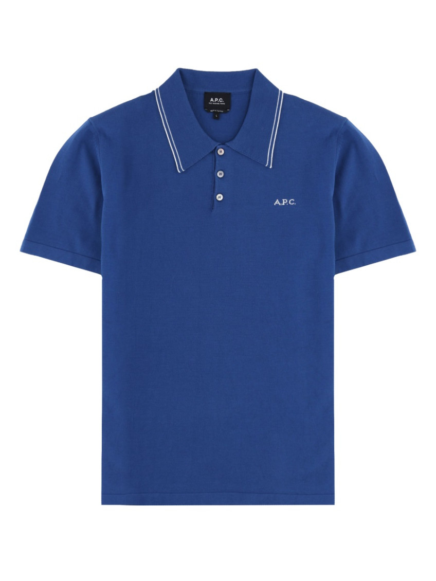A.P.C. - short sleeve t shirt ribbed collar
