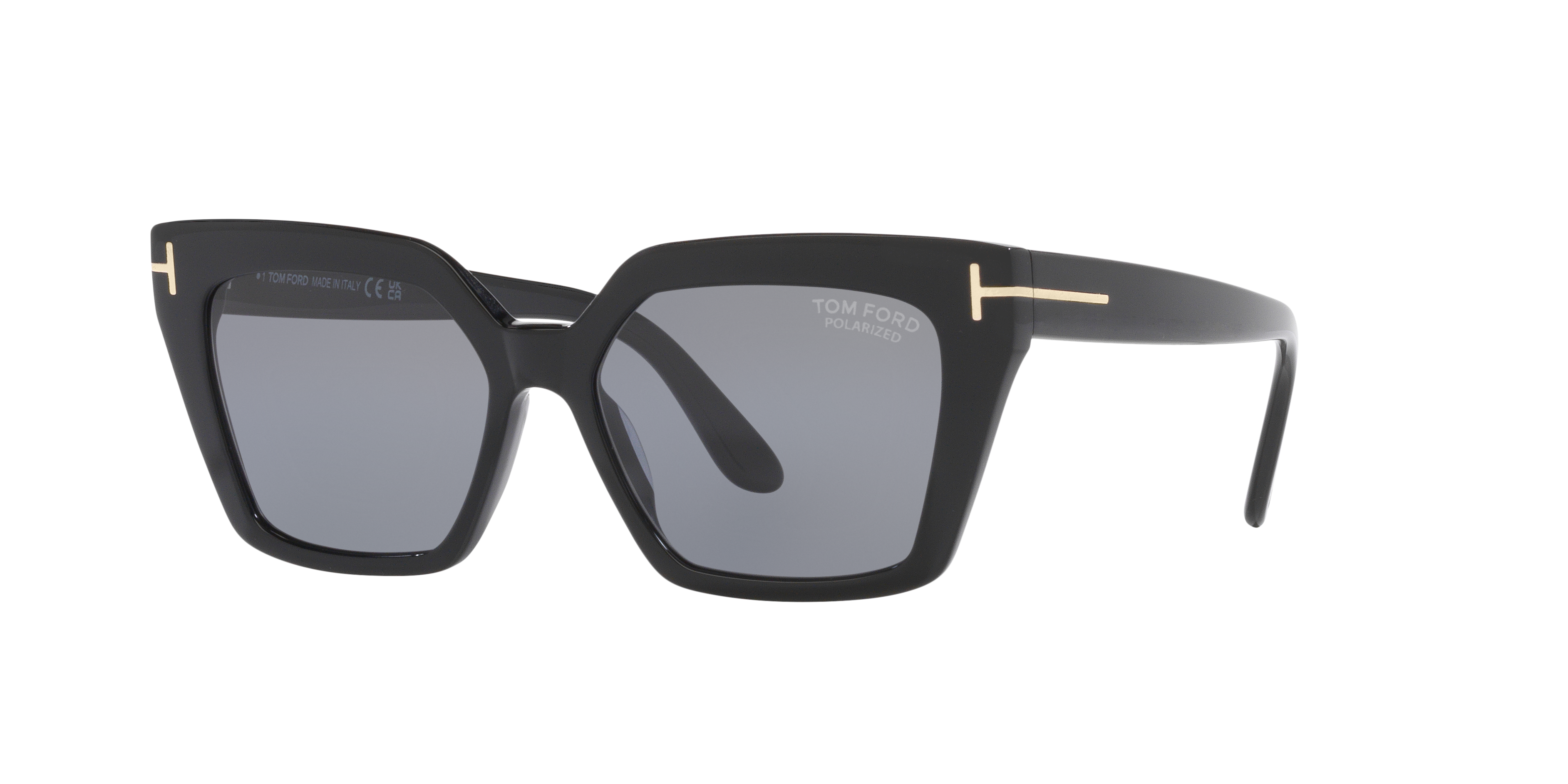 Tom Ford Black Frame with Gradient Gray Lenses Women\'s Sunglasses Kits.com -- Tom Ford FT1221 main image 2