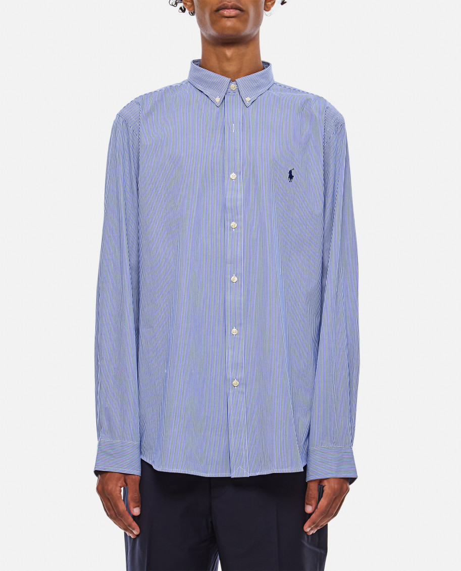 Embroidered Stretch Poplin Shirt