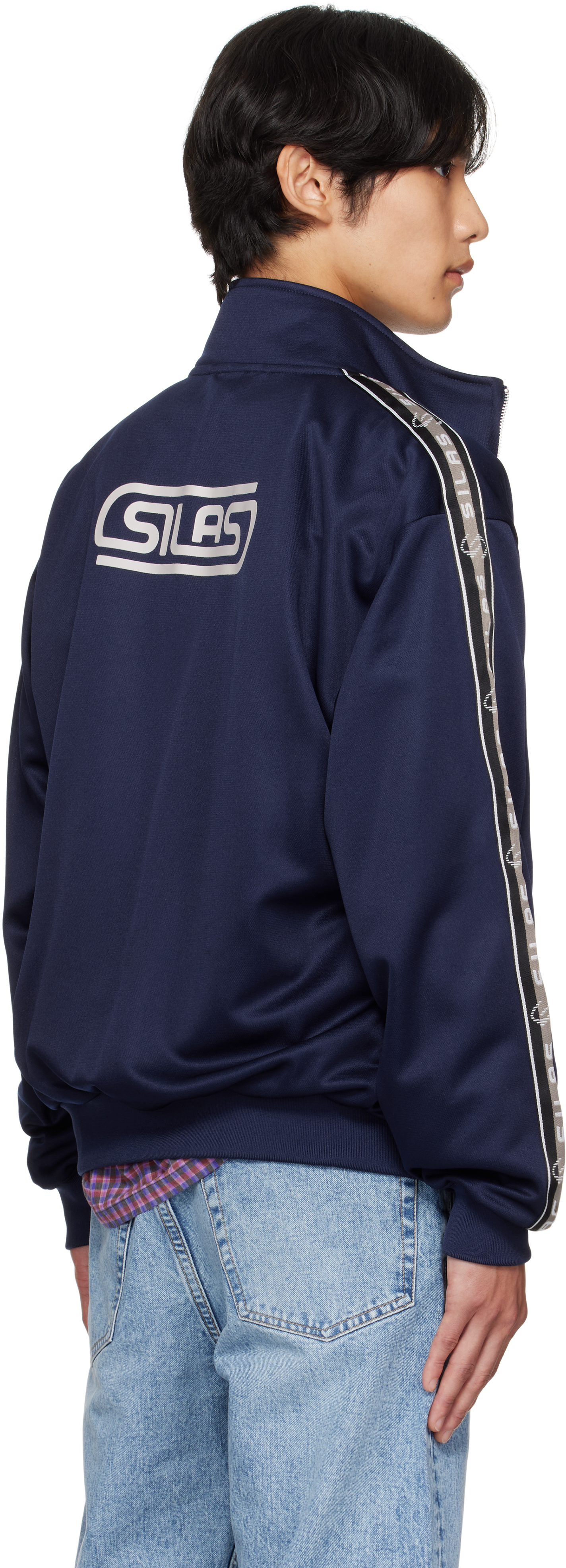 Navy Logo Track Jacket
