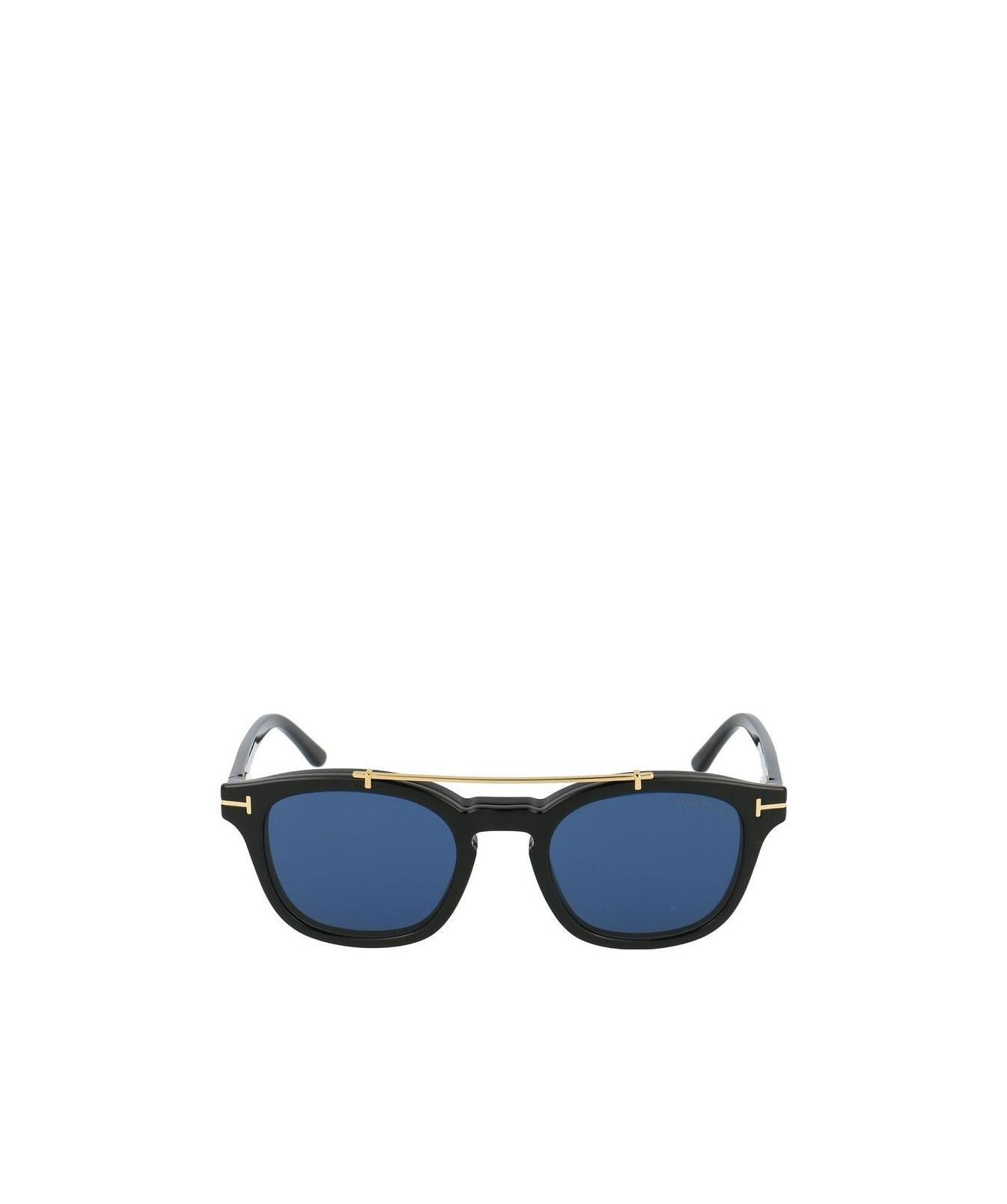Clip round sunglasses
