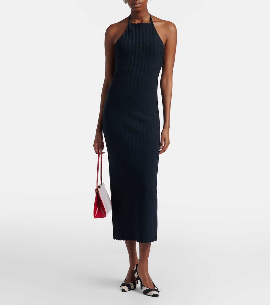 Tablier knitted midi dress