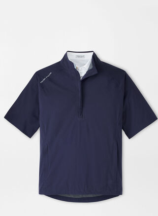 Shield Short-Sleeve Rain Shell-Navy