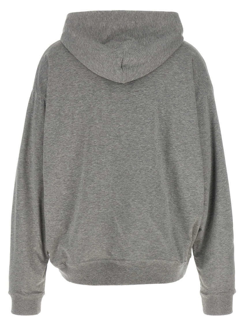 Grey Cotton Sweatshirt Grigio Exterior: Felpe - Women