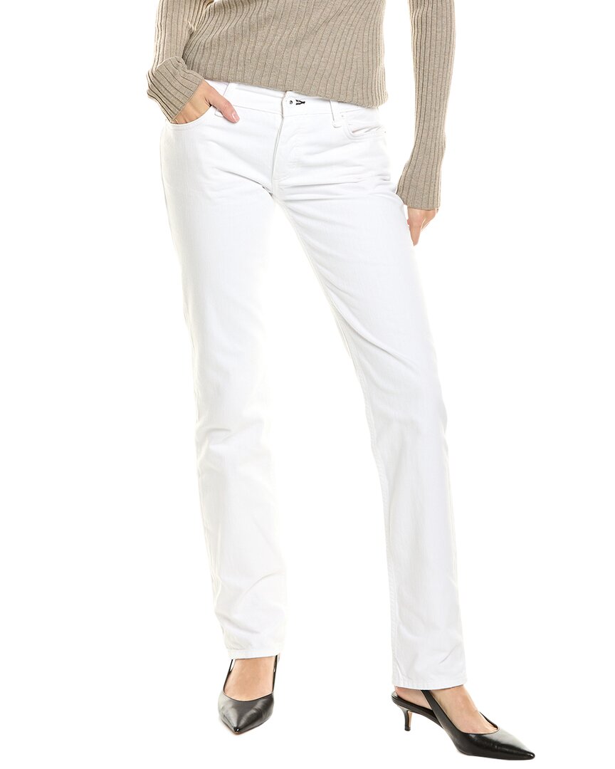 Piper Bright White Low-Rise Straight Jean