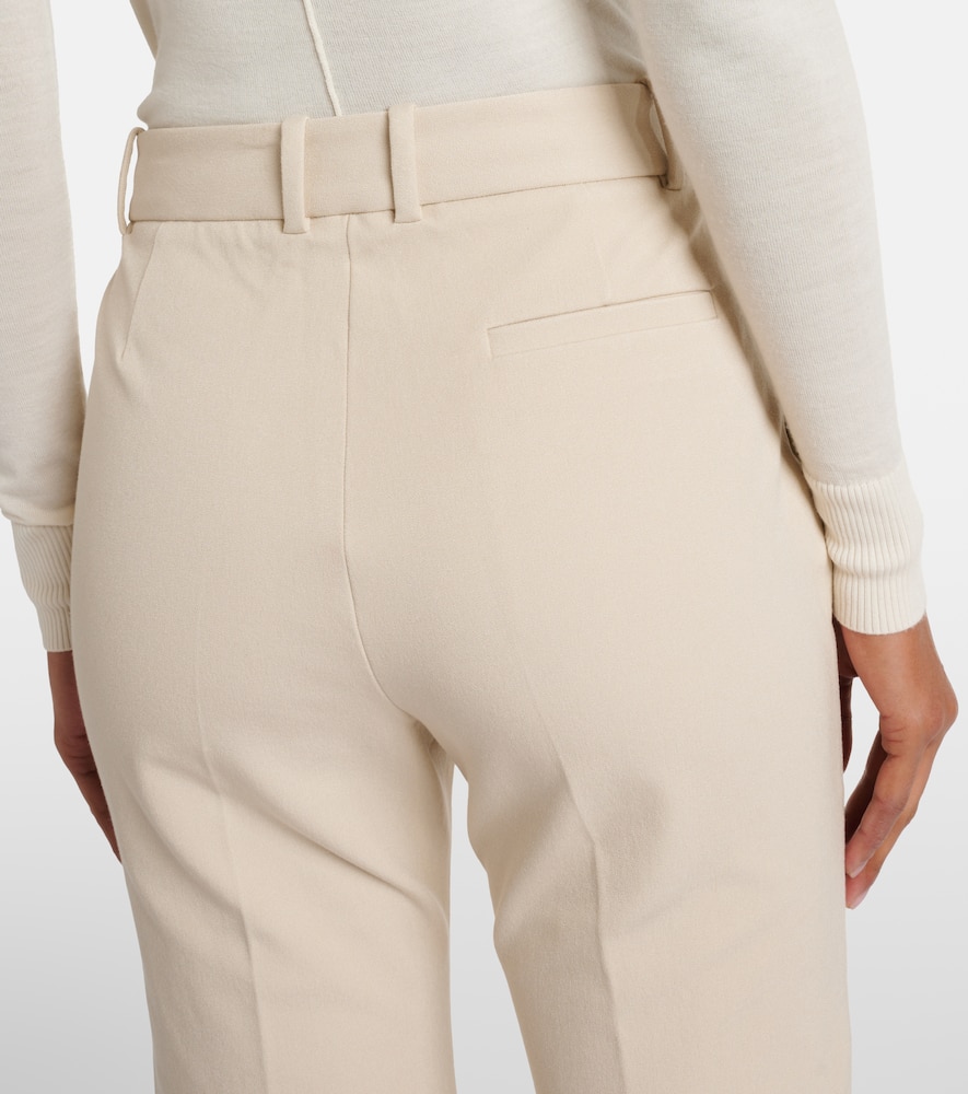 Tafira mid-rise gabardine flared pants