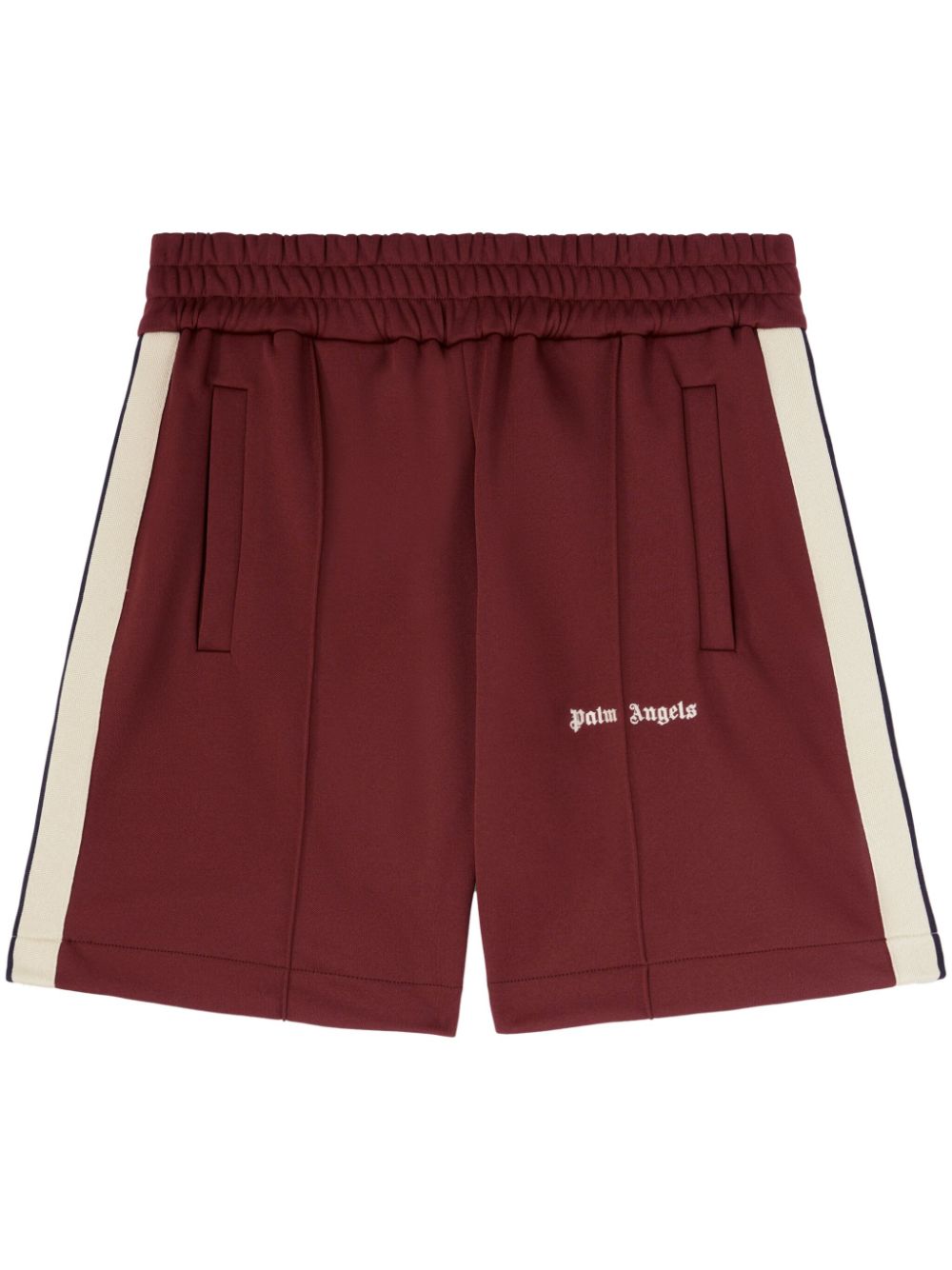 Logo track shorts - Red