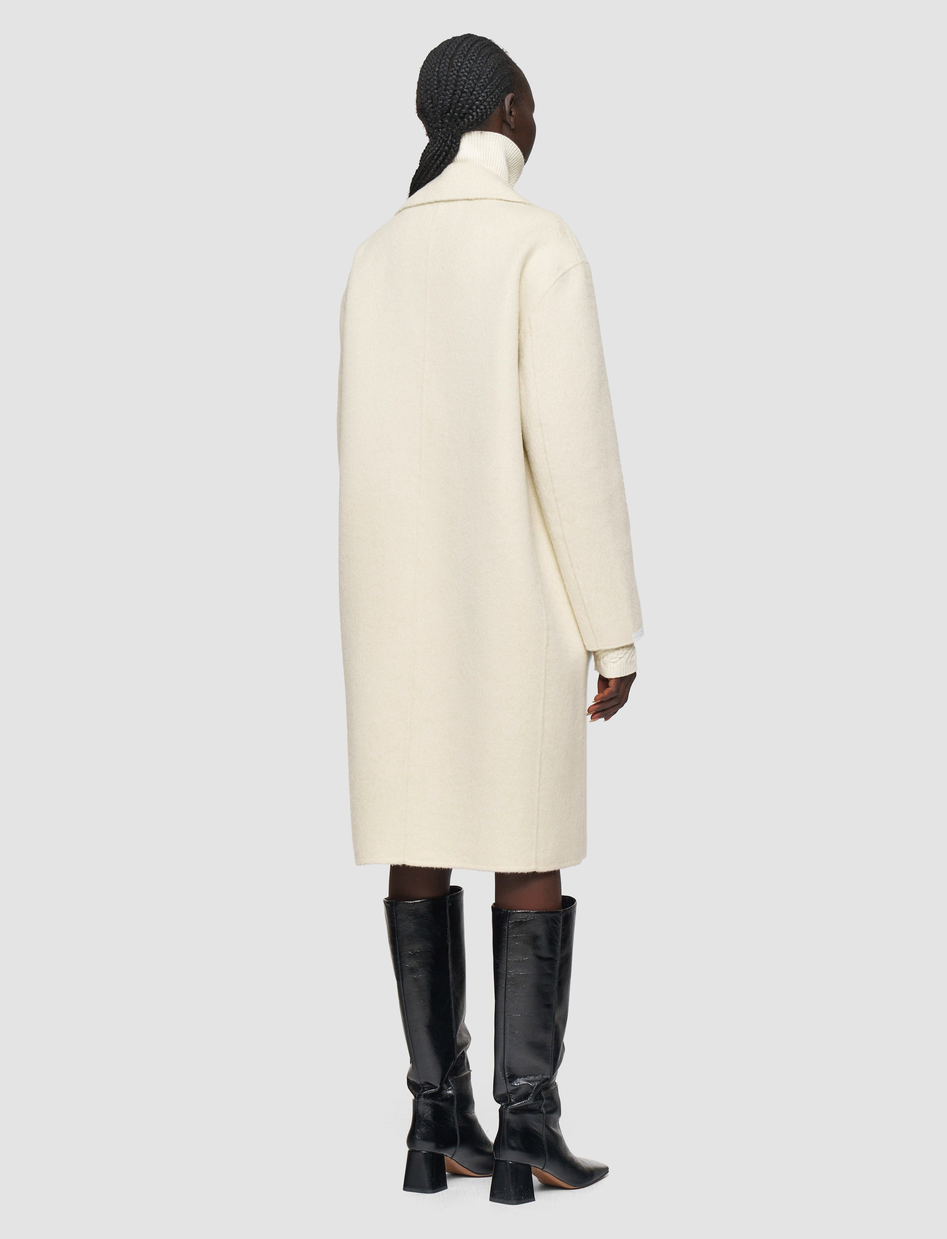 Yves Brushed Double Face Alpaca Coat - 32