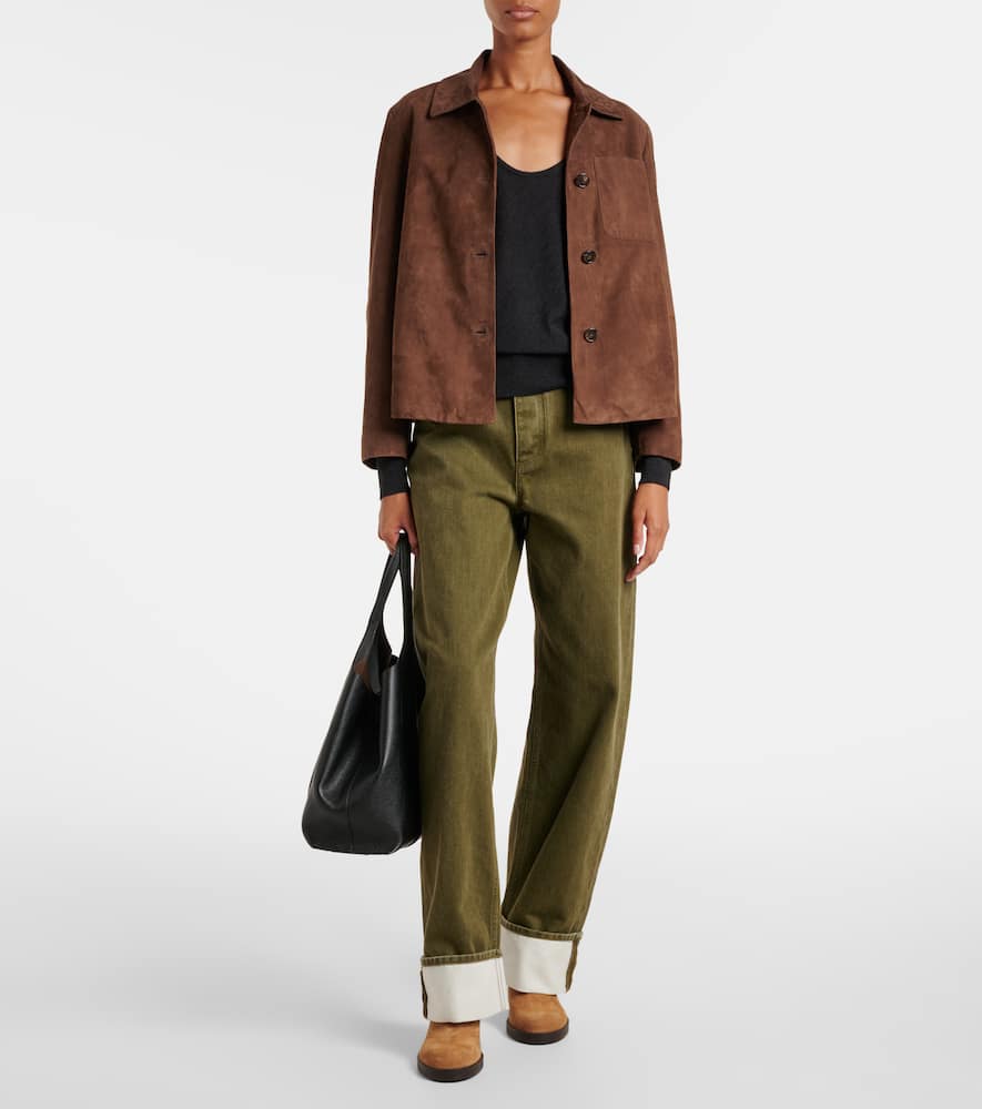 Ribbed-knit wool and silk sweater