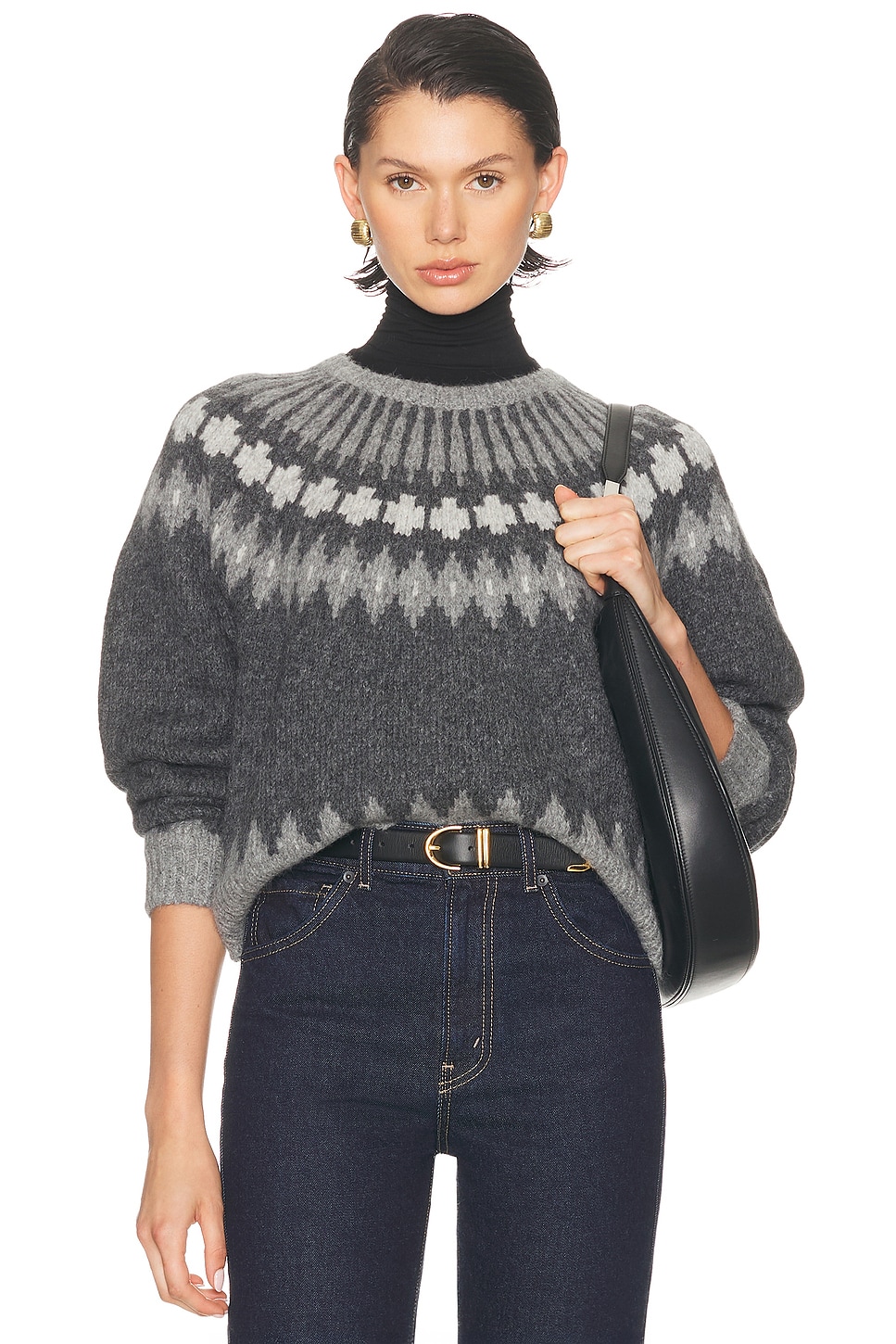 NILI LOTAN Alena Sweater in Grey.  S. Also in L