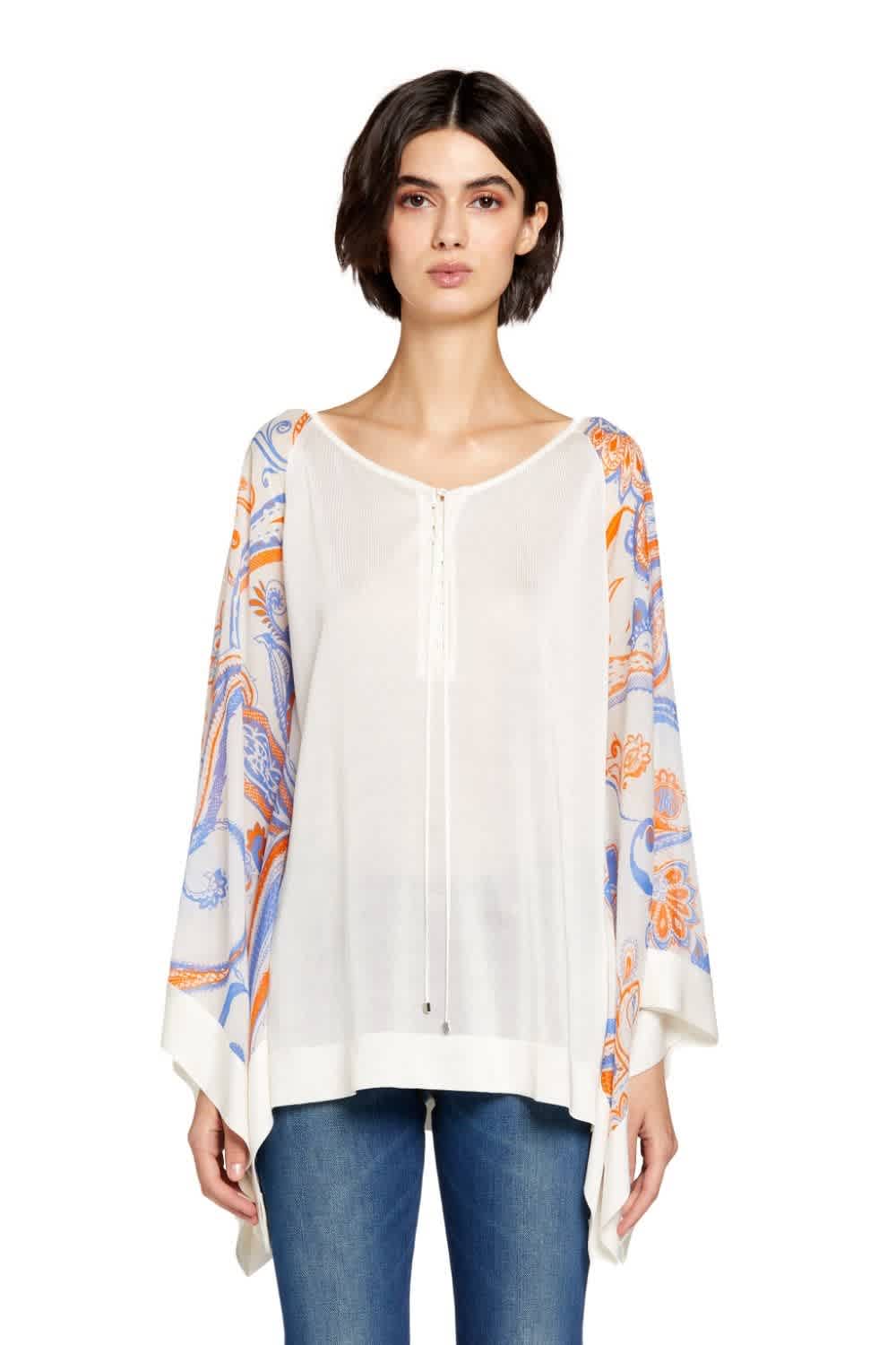 Ladies Bandana-Print Kaftan Top