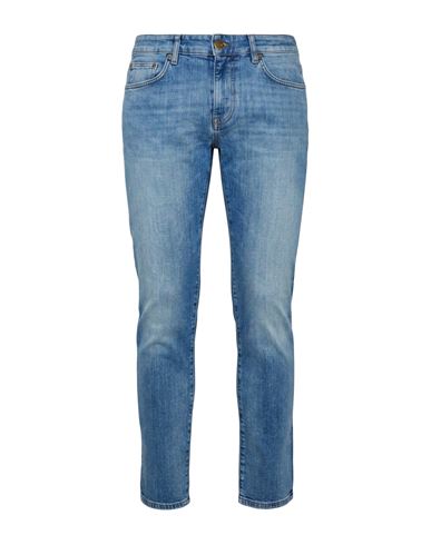 Man Jeans Blue Size 30 Cotton, Elastane