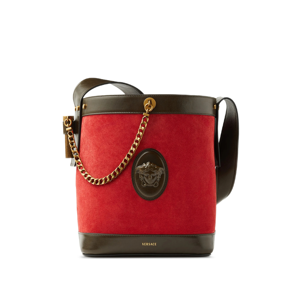Pivot Small Suede Bucket Bag