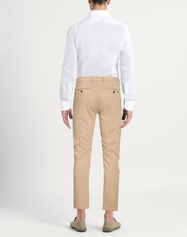 Man Pants Beige Size 28 Cotton, Elastane