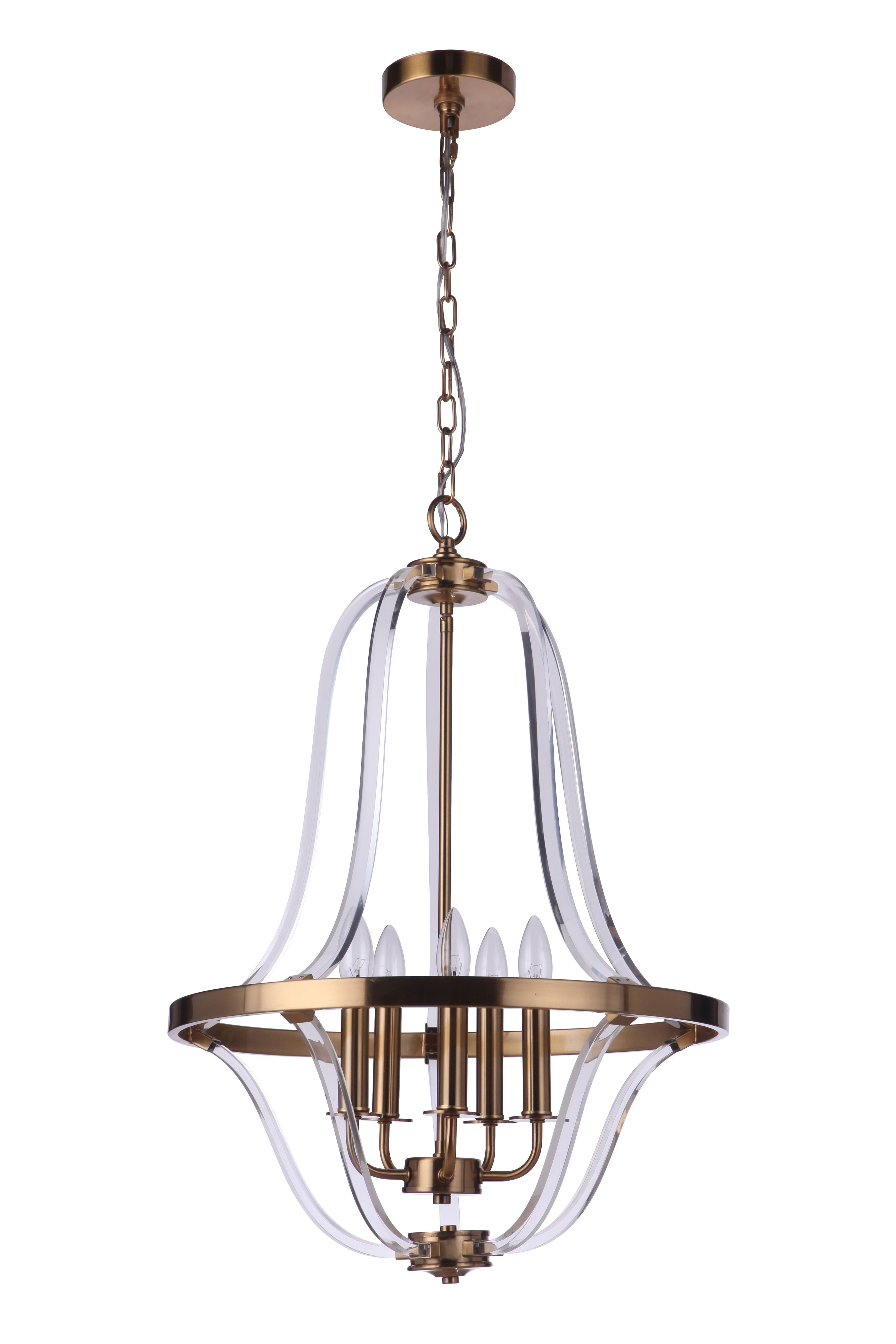 Graclyn 5-Light Foyer in Satin Bra