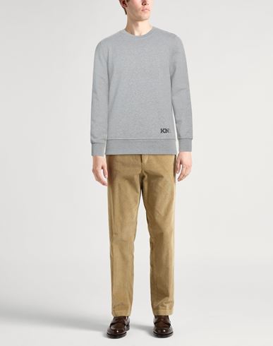 Knt Man Sweatshirt Light grey Size M Cotton, Elastane