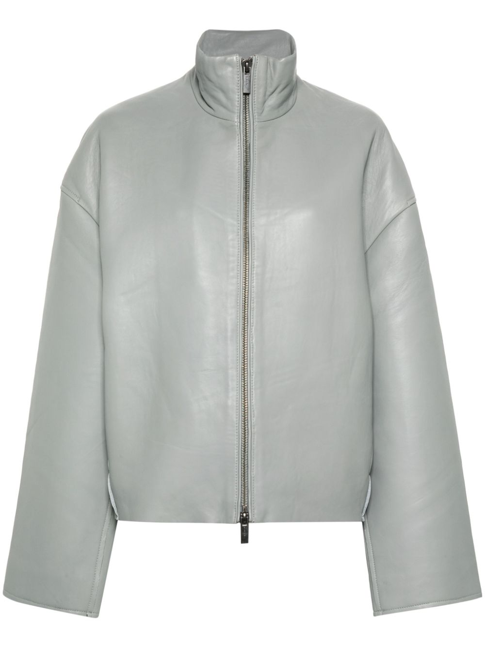 Bonded leather jacket - Grey