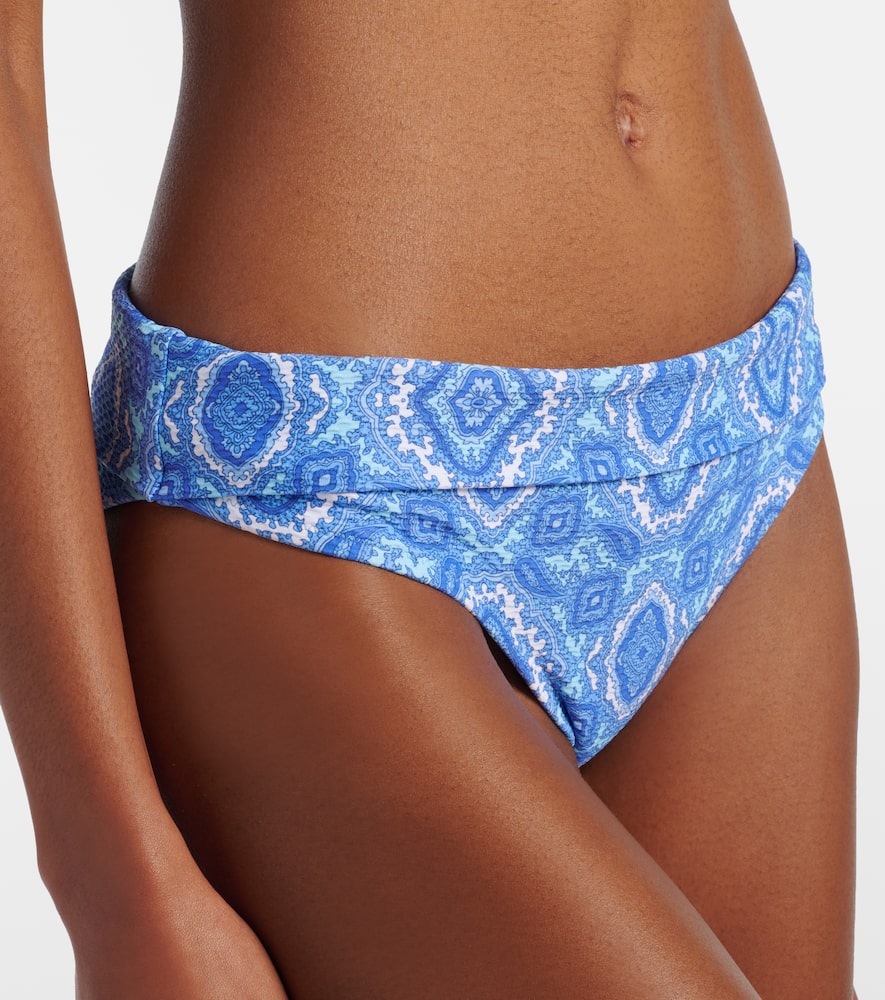 Mykonos printed bikini bottoms