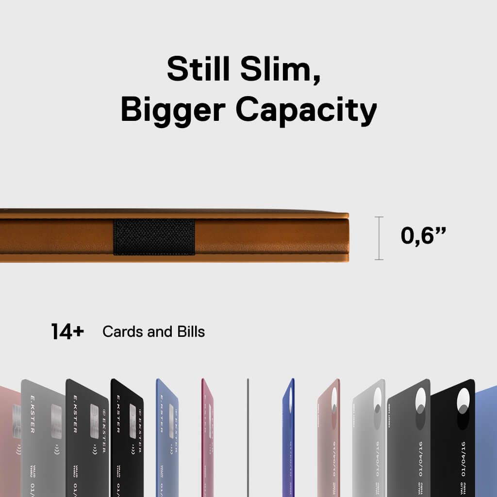 Men's Wallet - Smiley x Ekster Pro Premium Slim Men's Wallet Trackable Wallet Leather Smart Wallet RFID Blocking