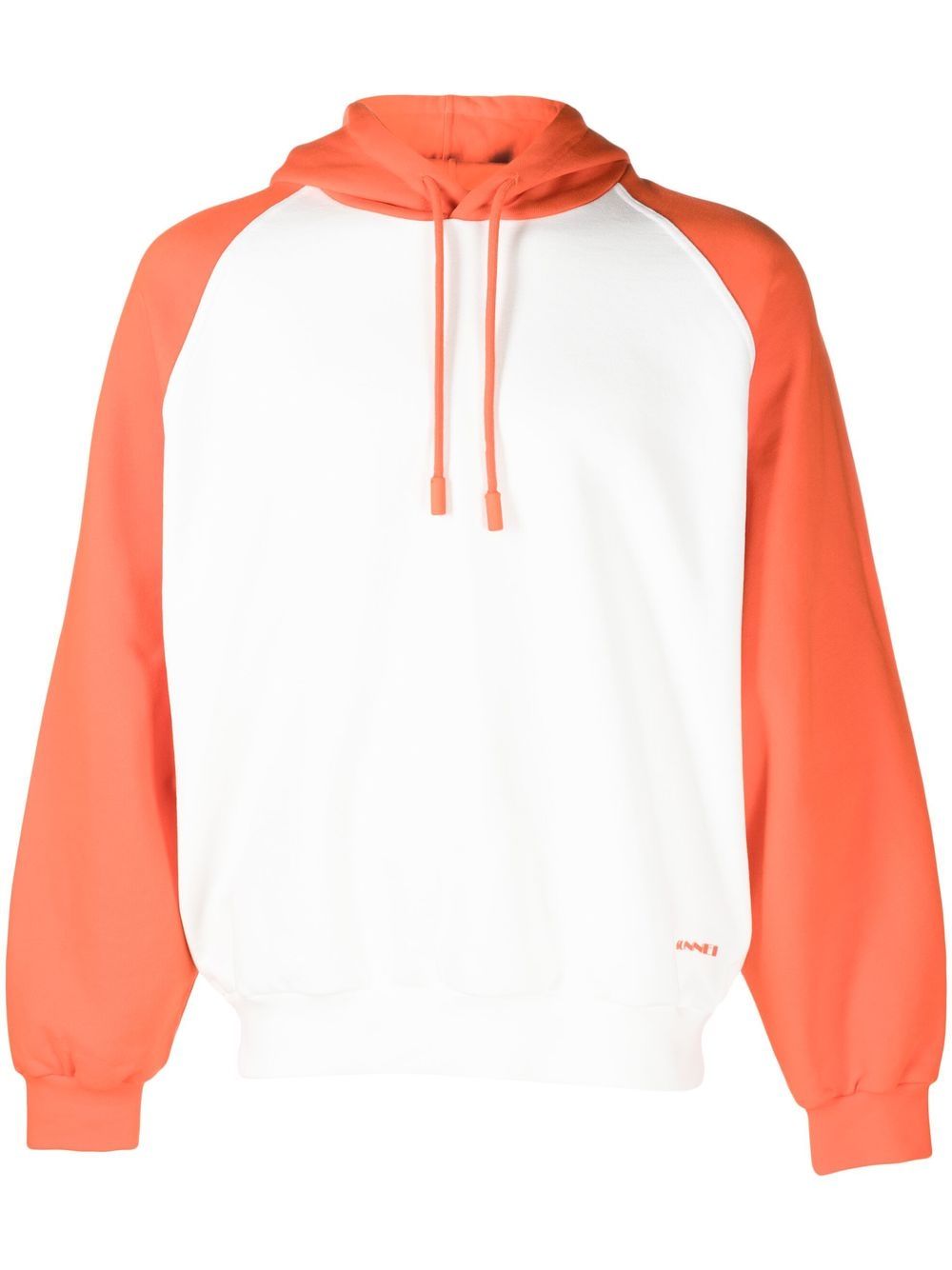 Logo-embroidered cotton hoodie - White