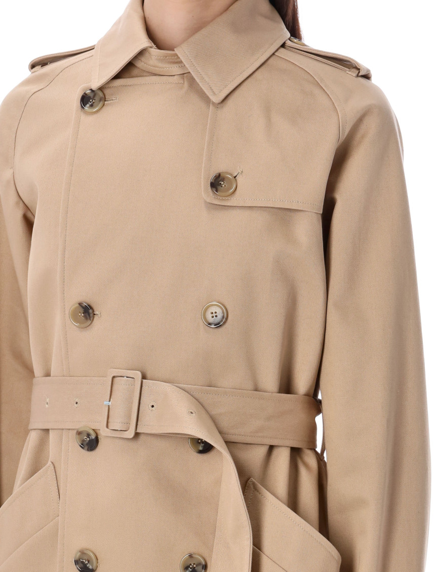 Belted trench coat