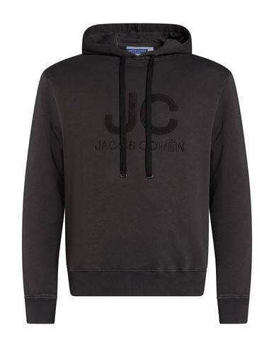Jacob Cohёn Man Sweatshirt Charcoal Size S Cotton, Polyamide