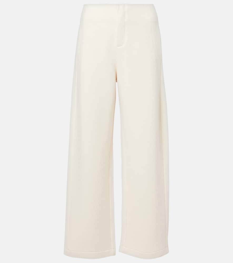 Arca cashmere and wool wide-leg pants