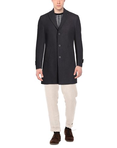 Man Coat Midnight blue Size 36 Wool, Polyester, Polyamide