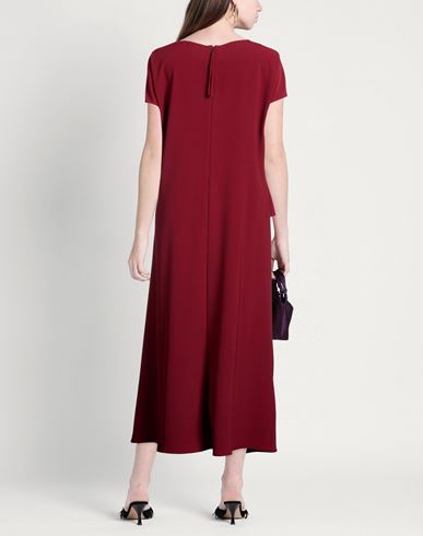 Woman Maxi dress Brick Size 14 Polyester, Elastane