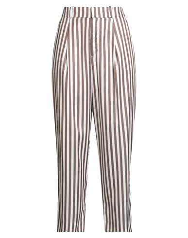 Woman Pants Chocolate brown Size 10 Lyocell