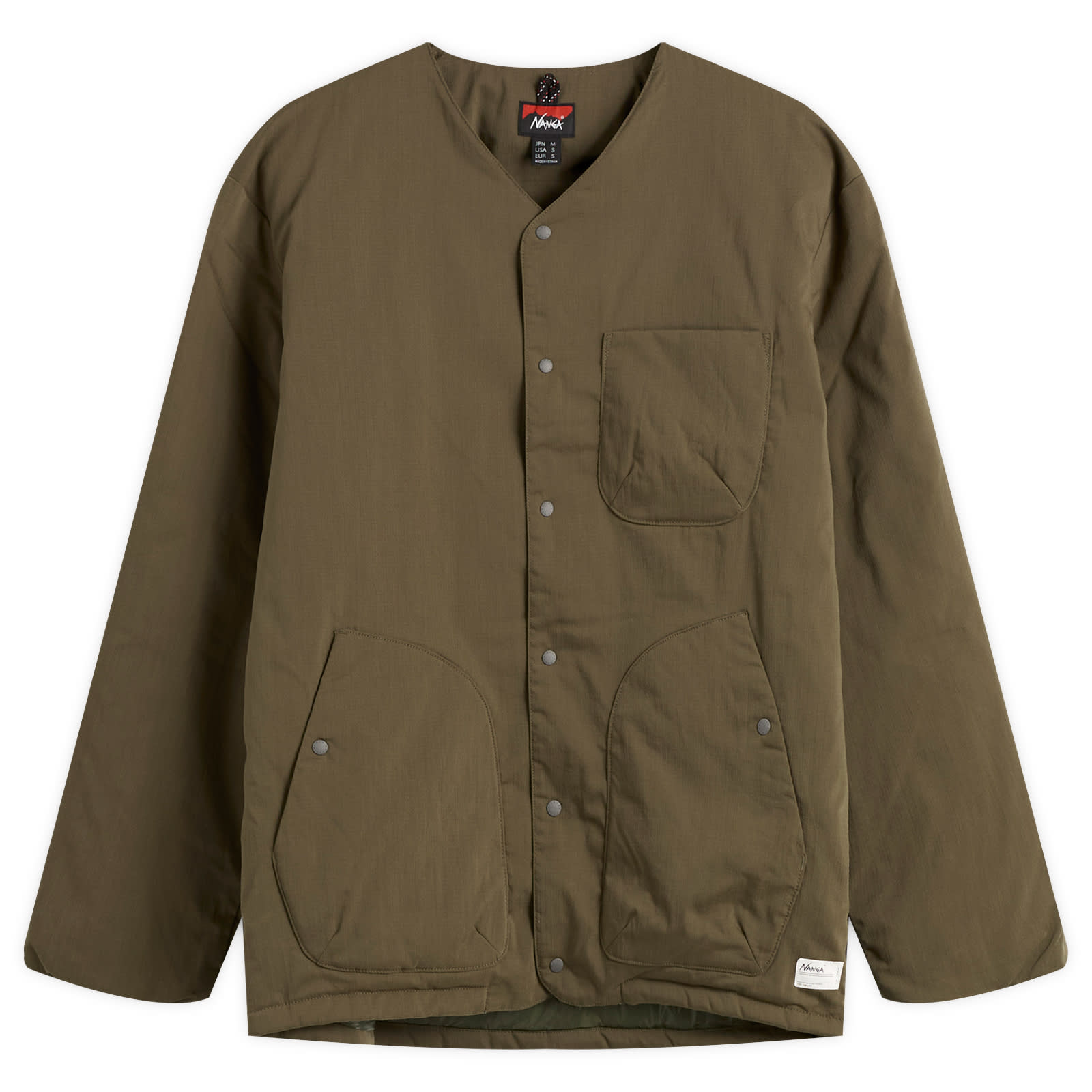 Men's Hinoc Ripstop Inner Down Cardigan Army Green