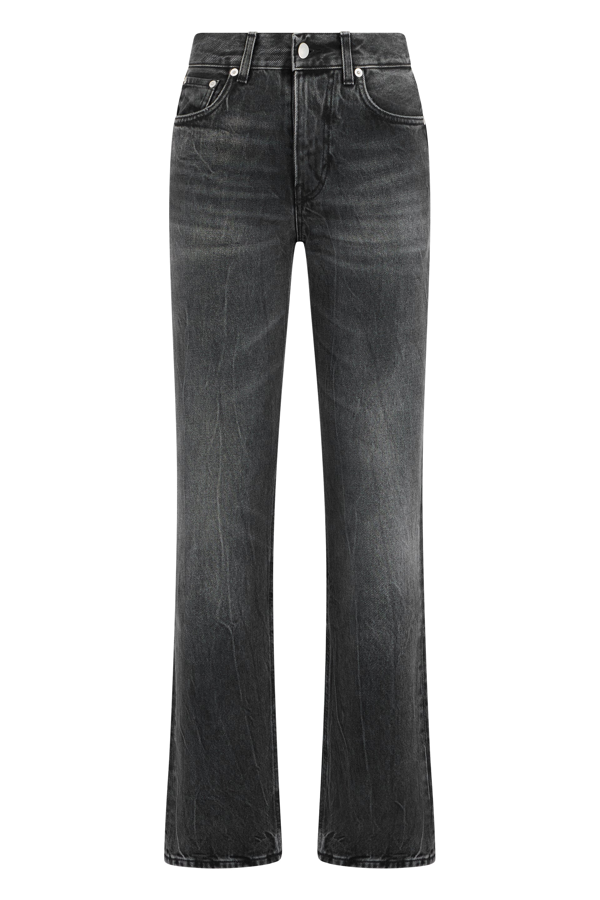 Straight Cut High-Waisted Jeans