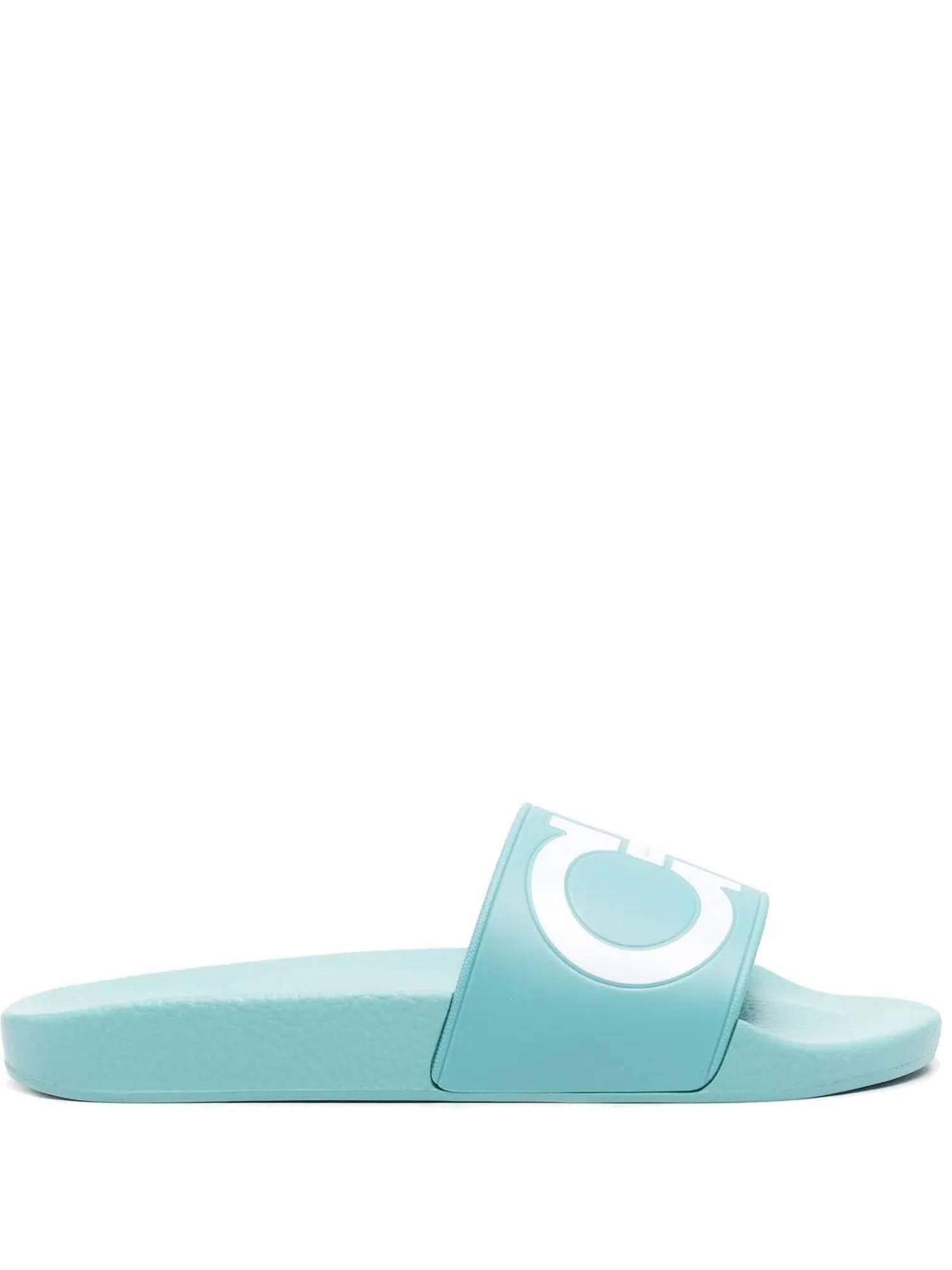Women's Groovy Dual Gancini Slides In Blue