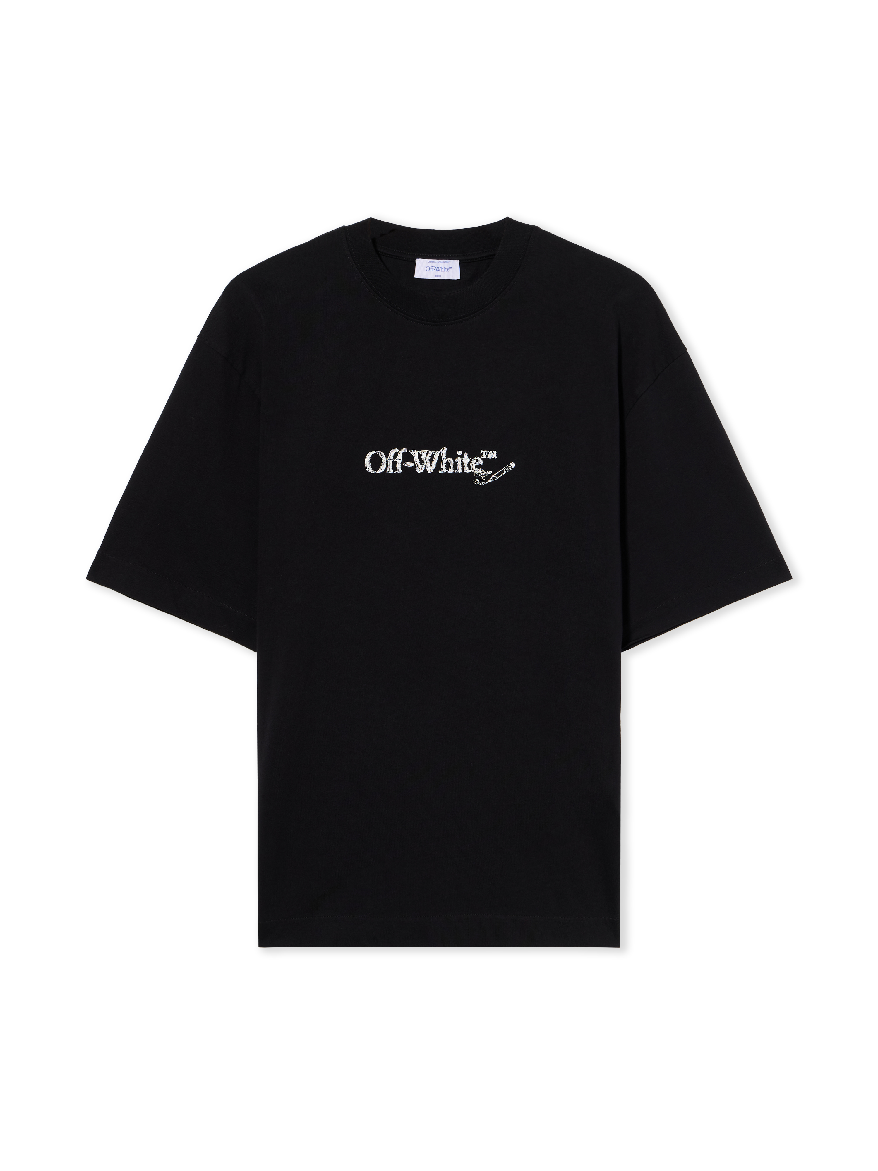 Scribble Arrow Short-sleeve Logo T-shirt - Male T-shirts Black
