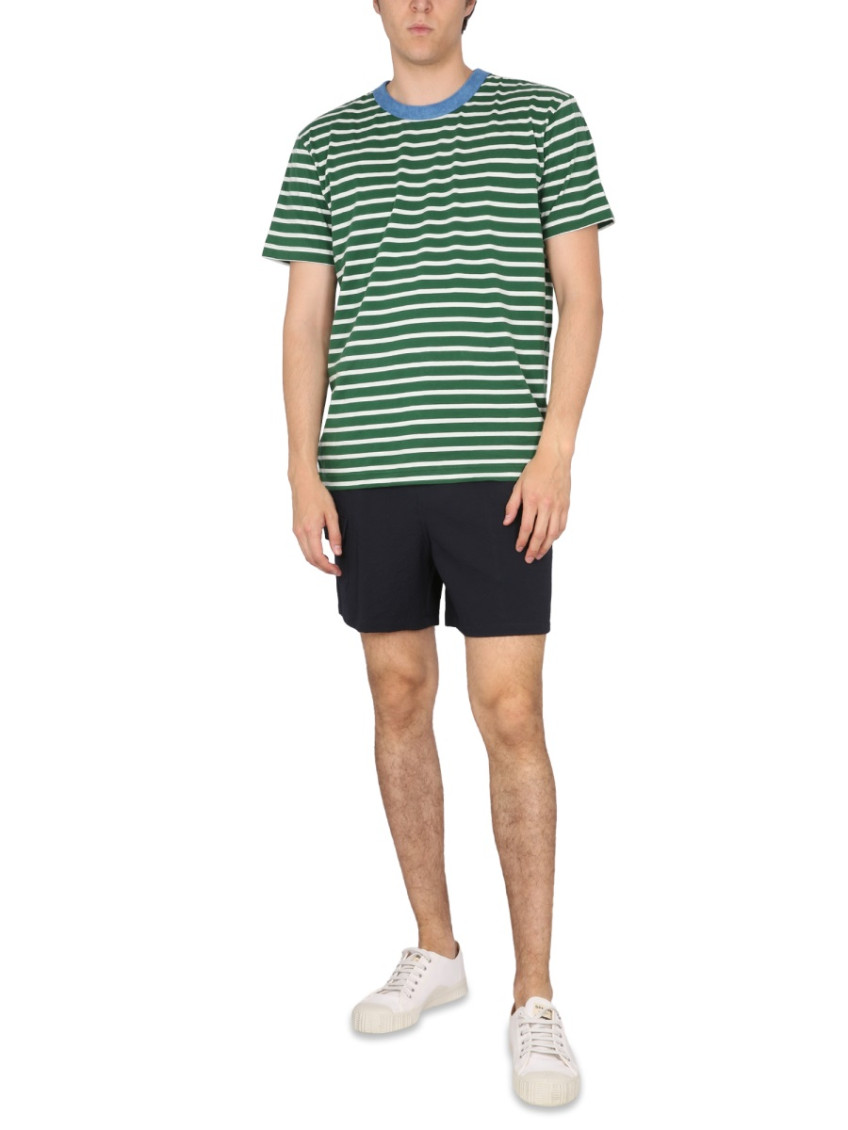 Dark Blue Solid Shorts