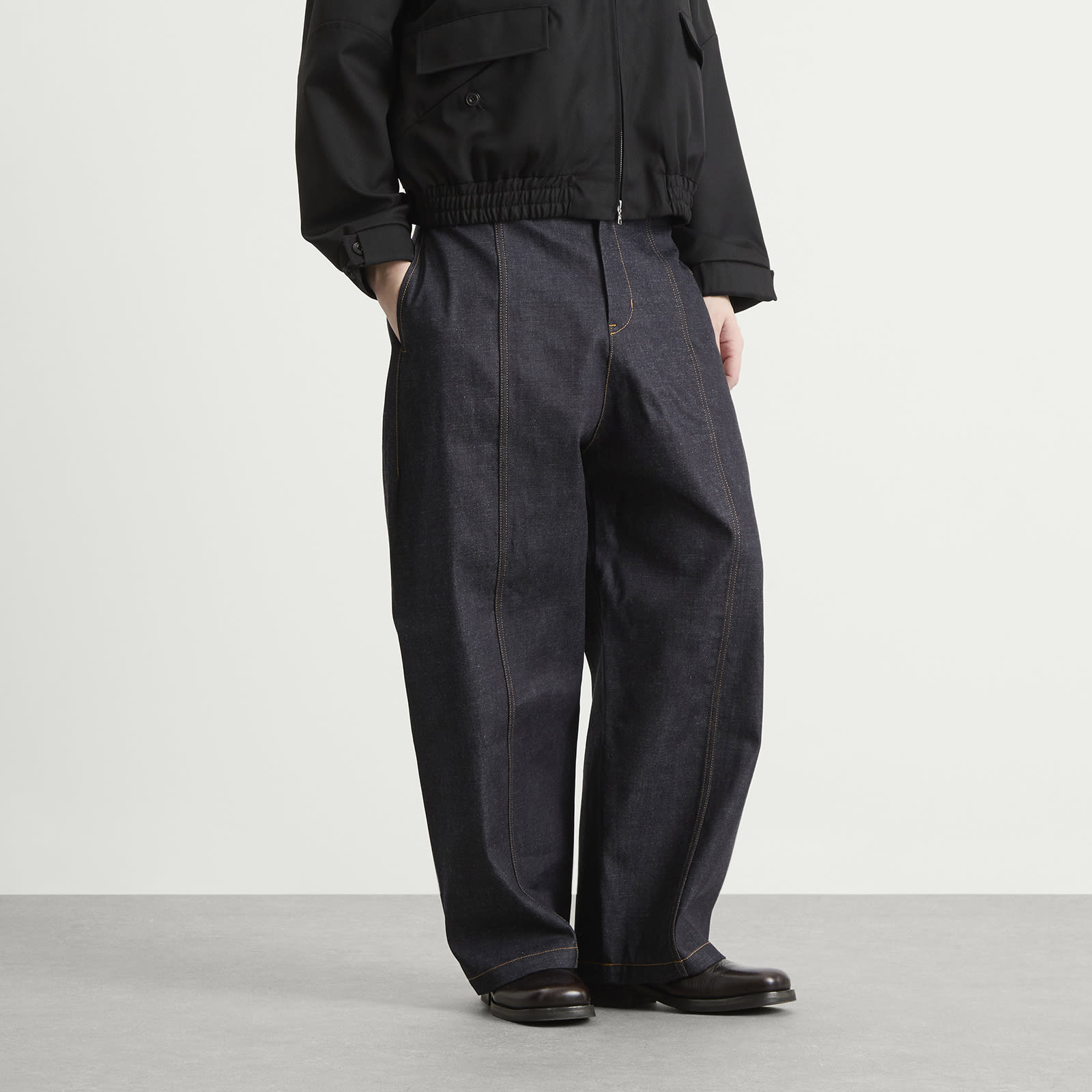 Men's Welt Trouser Denim Jeans in Raw Indigo