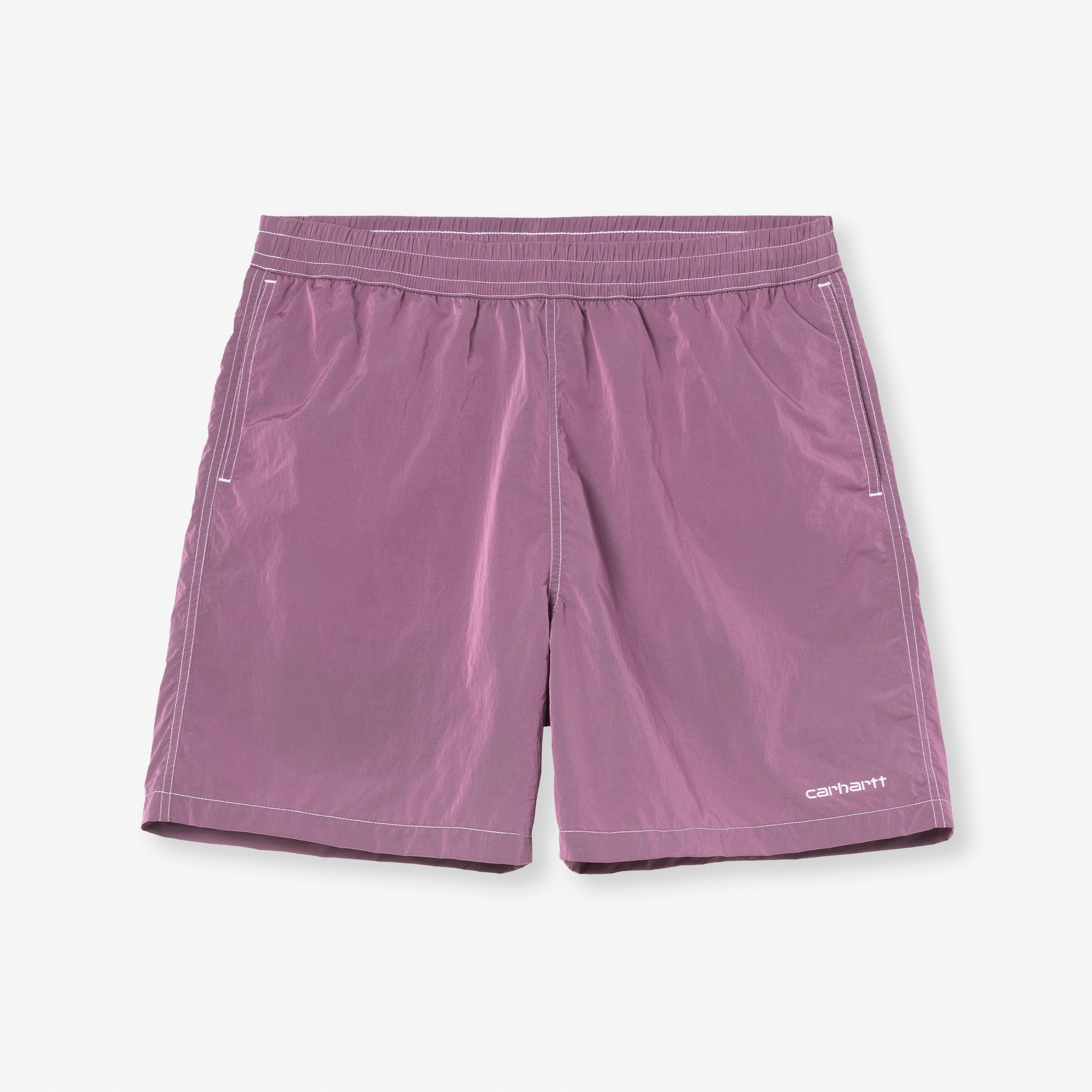 Carhartt WIP Canby Swim Trunks - Gentle Purple / White - unisex