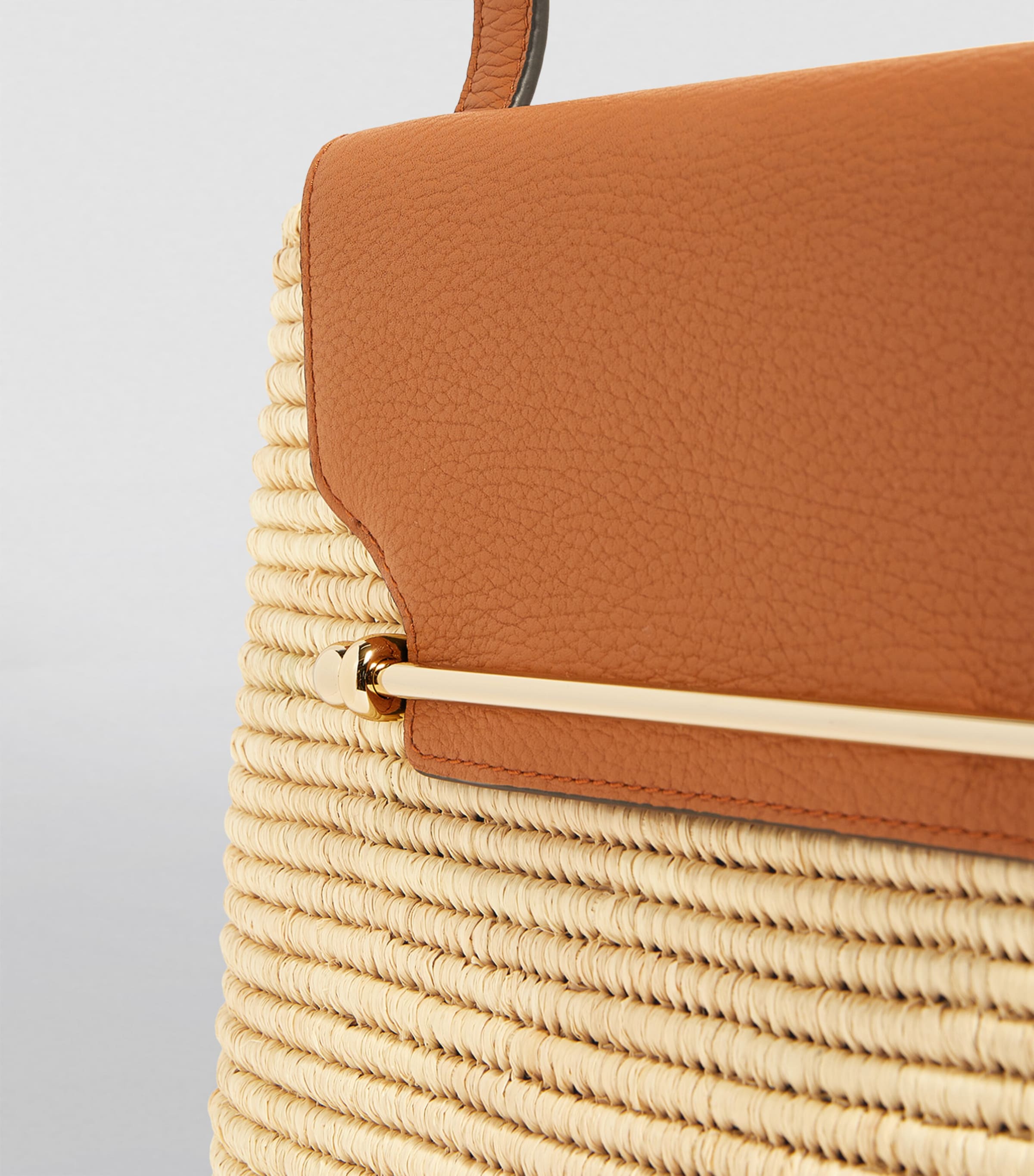 Raffia Basket Tote Bag